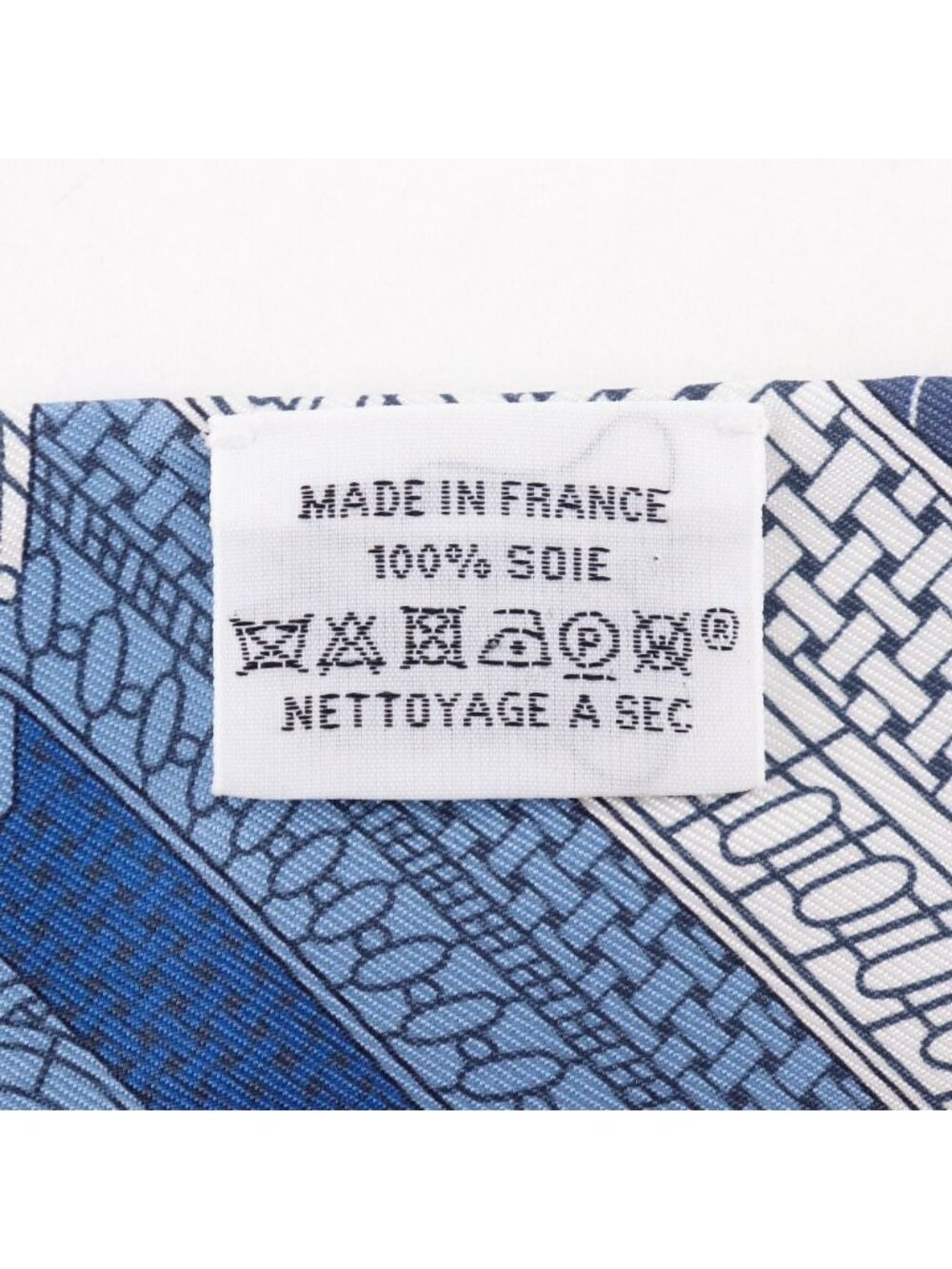 Hermes Twilly Object Curiosity Silk Blue Scarf - Picture 5 of 5
